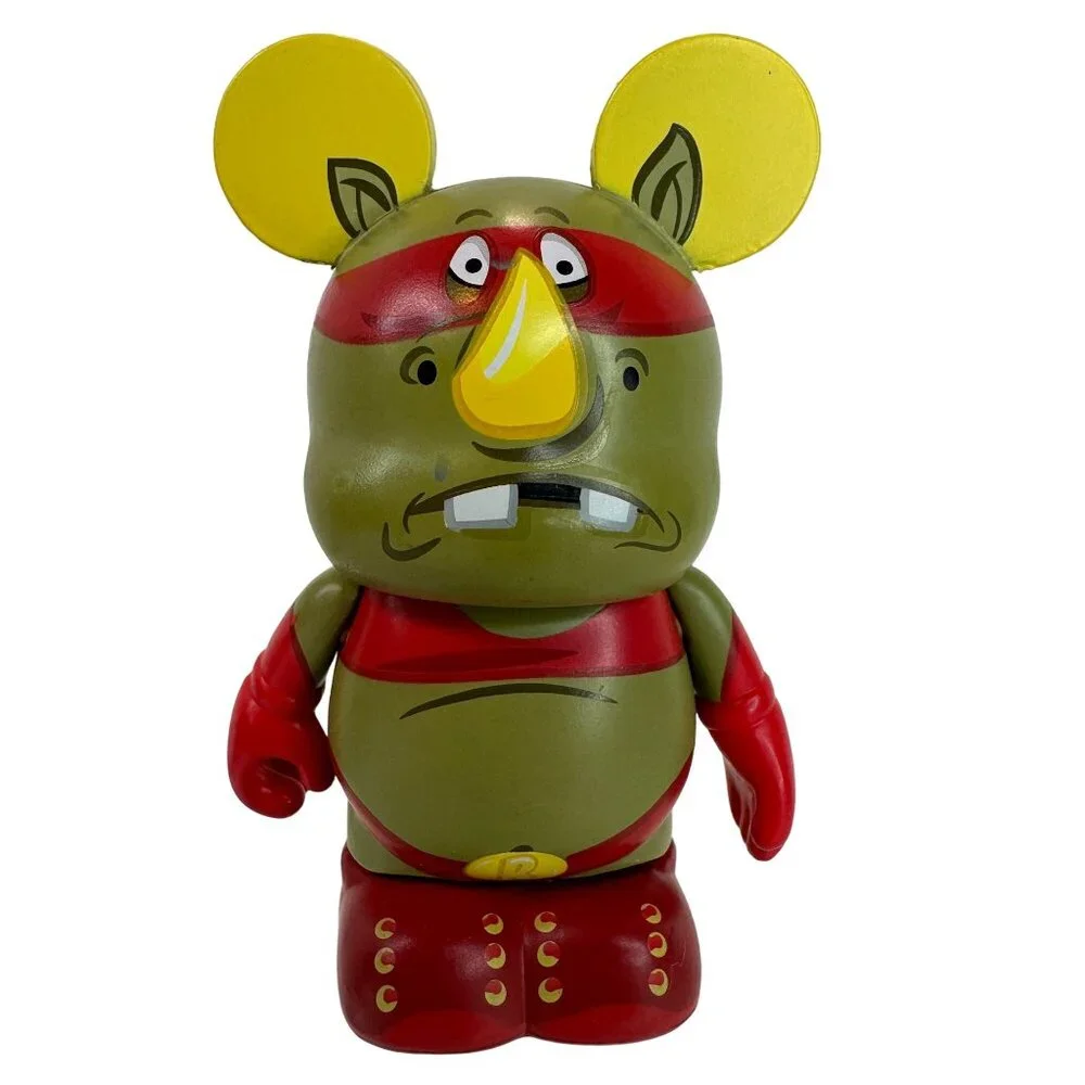 Disney Vinylmation Zooper Heroes Set Of 4 Chimp Rhinos Astronaut & Striped Mouse